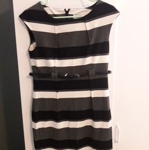 Beautiful tricolor stripped dress.